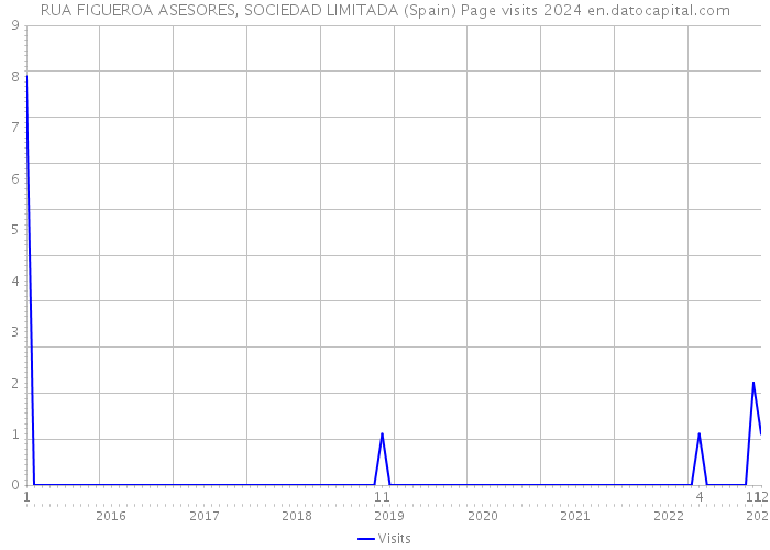 RUA FIGUEROA ASESORES, SOCIEDAD LIMITADA (Spain) Page visits 2024 