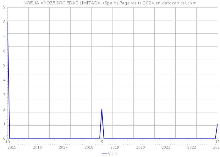 NOELIA AYOZE SOCIEDAD LIMITADA. (Spain) Page visits 2024 