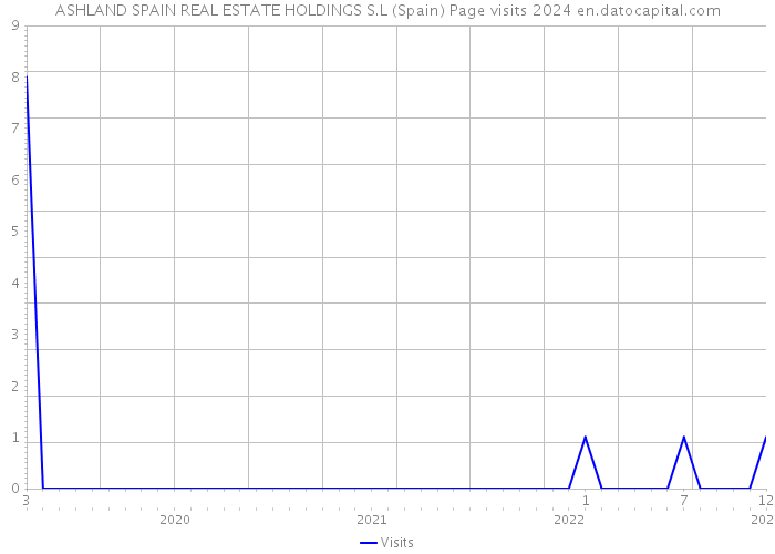 ASHLAND SPAIN REAL ESTATE HOLDINGS S.L (Spain) Page visits 2024 
