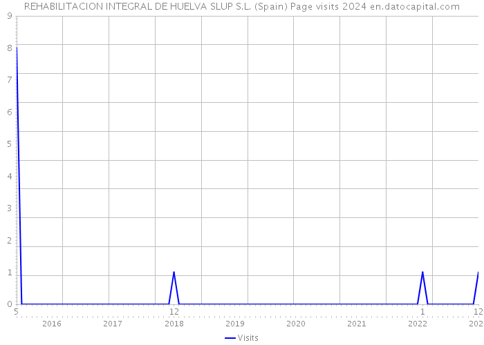 REHABILITACION INTEGRAL DE HUELVA SLUP S.L. (Spain) Page visits 2024 