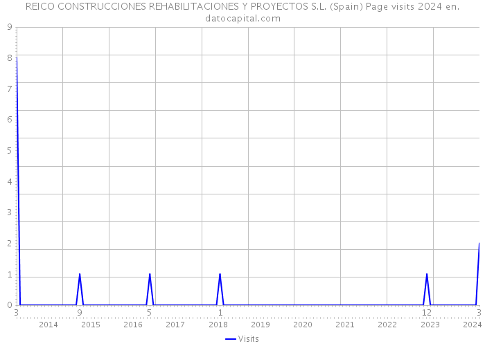 REICO CONSTRUCCIONES REHABILITACIONES Y PROYECTOS S.L. (Spain) Page visits 2024 