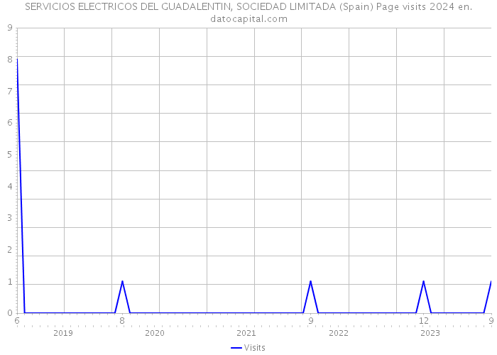 SERVICIOS ELECTRICOS DEL GUADALENTIN, SOCIEDAD LIMITADA (Spain) Page visits 2024 