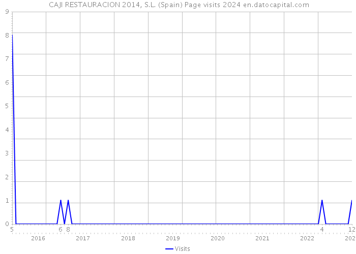  CAJI RESTAURACION 2014, S.L. (Spain) Page visits 2024 
