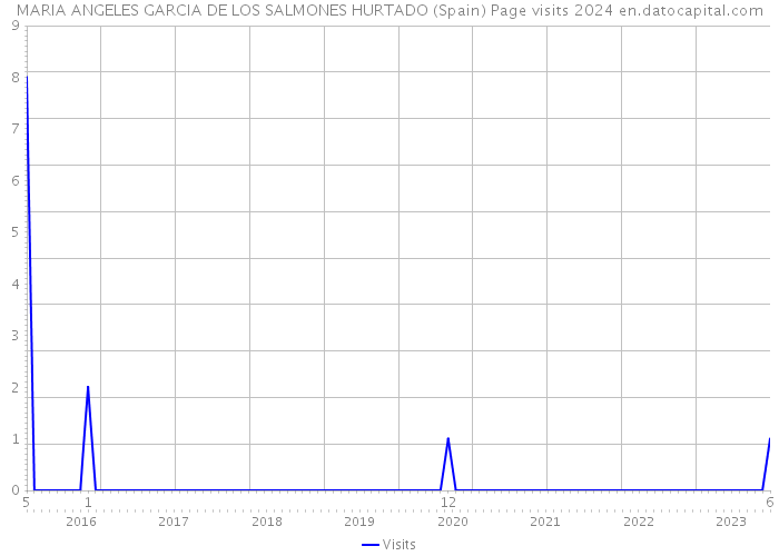 MARIA ANGELES GARCIA DE LOS SALMONES HURTADO (Spain) Page visits 2024 