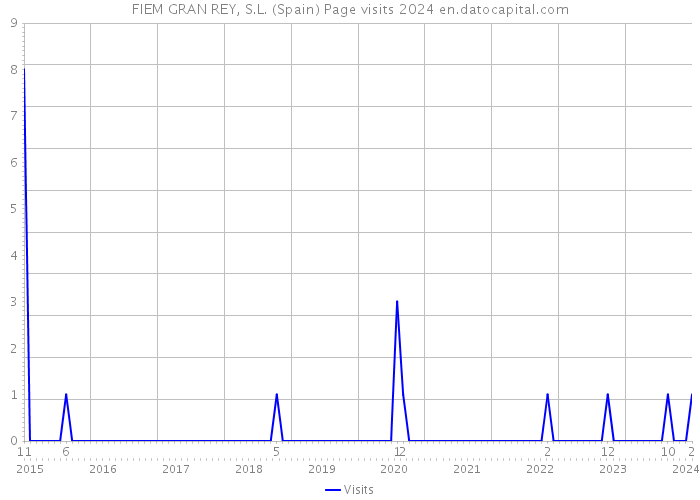 FIEM GRAN REY, S.L. (Spain) Page visits 2024 