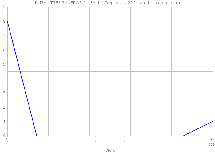 RURAL TRES RANEROS SL (Spain) Page visits 2024 