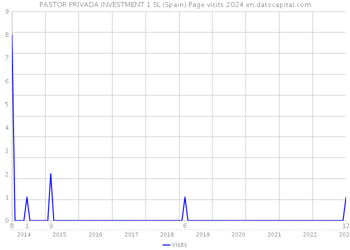 PASTOR PRIVADA INVESTMENT 1 SL (Spain) Page visits 2024 