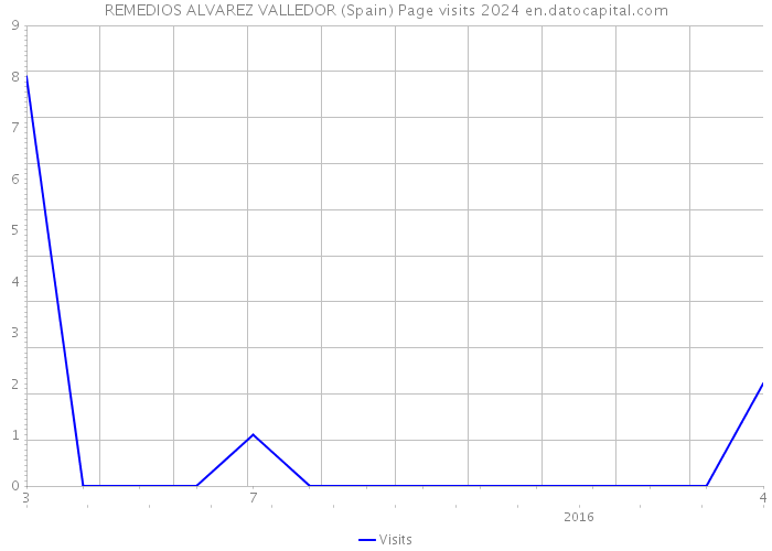 REMEDIOS ALVAREZ VALLEDOR (Spain) Page visits 2024 