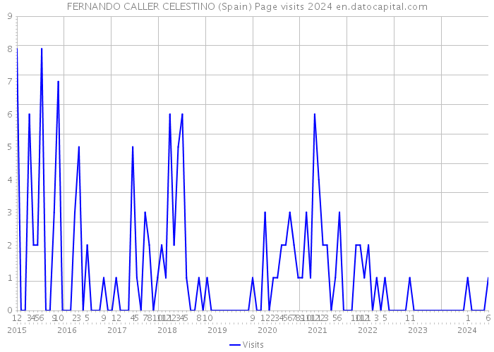 FERNANDO CALLER CELESTINO (Spain) Page visits 2024 