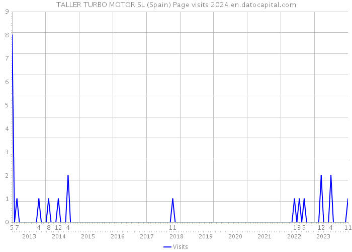 TALLER TURBO MOTOR SL (Spain) Page visits 2024 