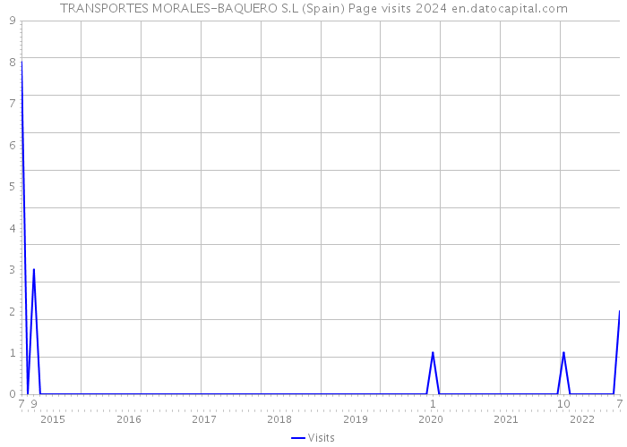 TRANSPORTES MORALES-BAQUERO S.L (Spain) Page visits 2024 