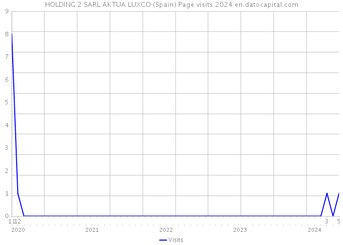 HOLDING 2 SARL AKTUA LUXCO (Spain) Page visits 2024 