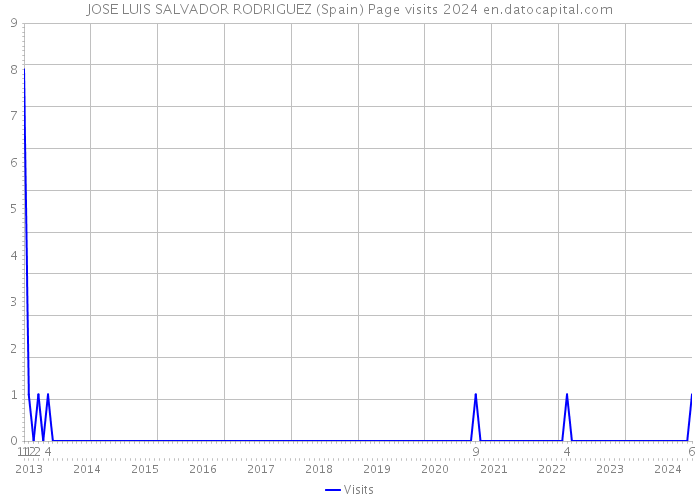 JOSE LUIS SALVADOR RODRIGUEZ (Spain) Page visits 2024 