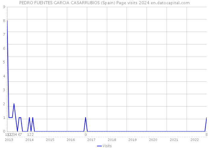 PEDRO FUENTES GARCIA CASARRUBIOS (Spain) Page visits 2024 