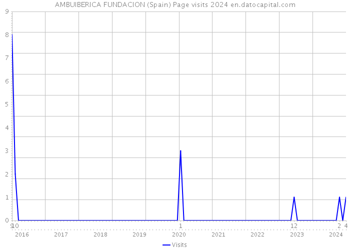 AMBUIBERICA FUNDACION (Spain) Page visits 2024 