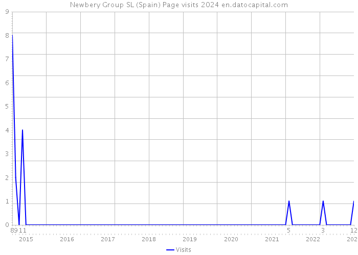 Newbery Group SL (Spain) Page visits 2024 