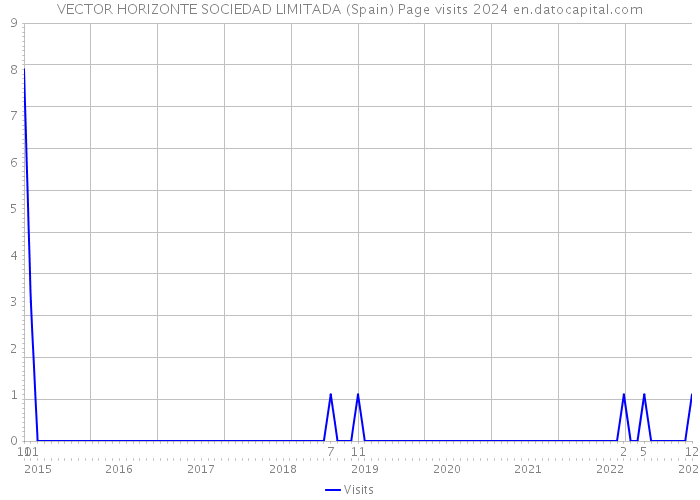 VECTOR HORIZONTE SOCIEDAD LIMITADA (Spain) Page visits 2024 
