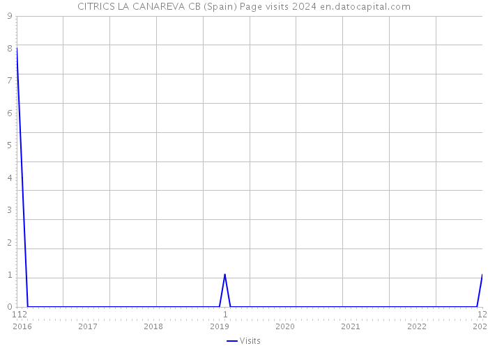 CITRICS LA CANAREVA CB (Spain) Page visits 2024 