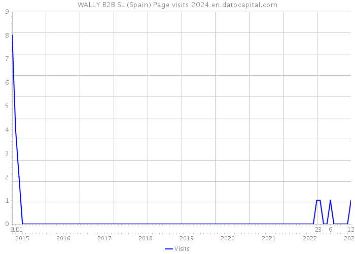 WALLY B2B SL (Spain) Page visits 2024 