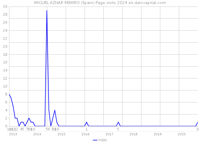 MIGUEL AZNAR REMIRO (Spain) Page visits 2024 