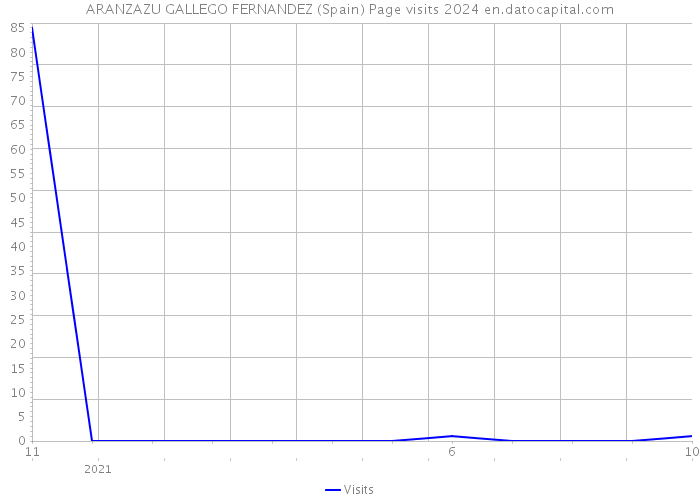 ARANZAZU GALLEGO FERNANDEZ (Spain) Page visits 2024 