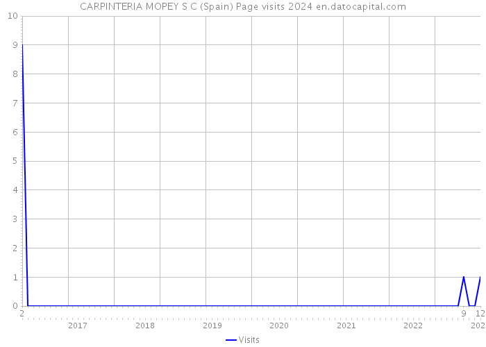 CARPINTERIA MOPEY S C (Spain) Page visits 2024 