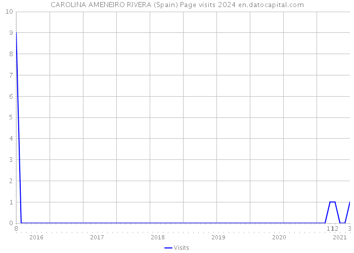 CAROLINA AMENEIRO RIVERA (Spain) Page visits 2024 