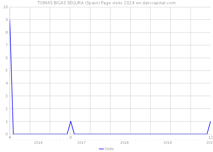 TOMAS BIGAS SEGURA (Spain) Page visits 2024 
