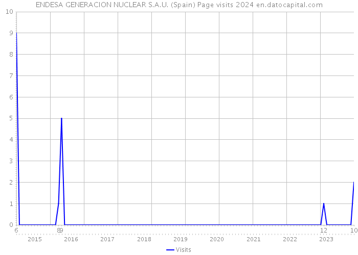 ENDESA GENERACION NUCLEAR S.A.U. (Spain) Page visits 2024 