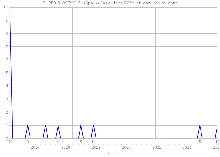 SUPER RIOSECO SL (Spain) Page visits 2024 