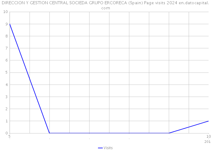 DIRECCION Y GESTION CENTRAL SOCIEDA GRUPO ERCORECA (Spain) Page visits 2024 