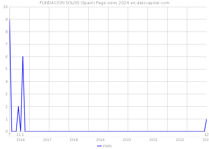 FUNDACION SOLISS (Spain) Page visits 2024 