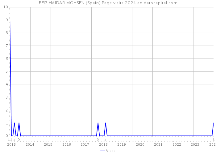 BEIZ HAIDAR MOHSEN (Spain) Page visits 2024 