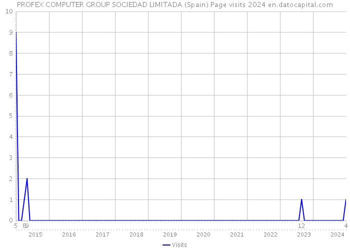 PROFEX COMPUTER GROUP SOCIEDAD LIMITADA (Spain) Page visits 2024 