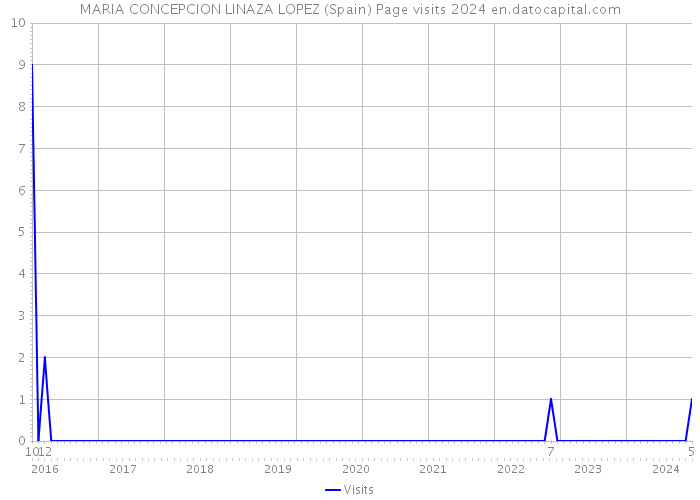 MARIA CONCEPCION LINAZA LOPEZ (Spain) Page visits 2024 