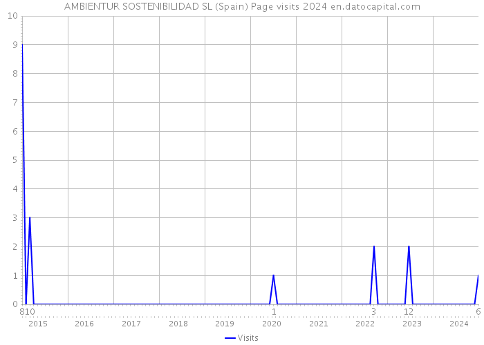 AMBIENTUR SOSTENIBILIDAD SL (Spain) Page visits 2024 