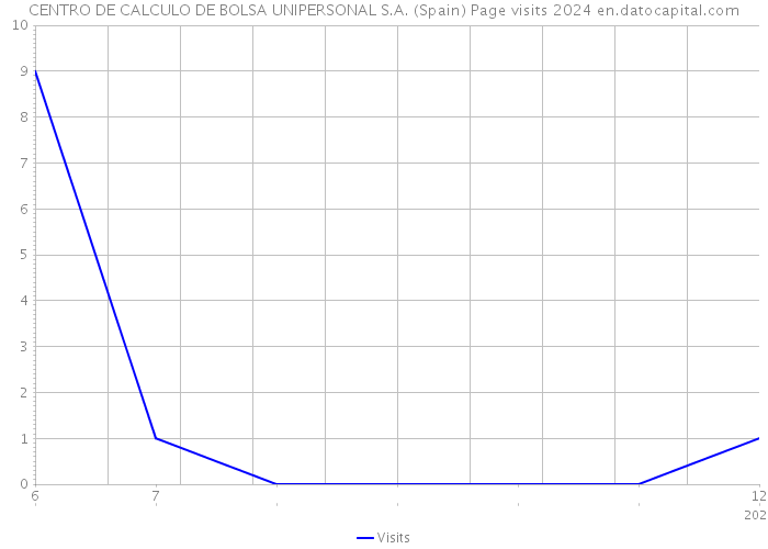 CENTRO DE CALCULO DE BOLSA UNIPERSONAL S.A. (Spain) Page visits 2024 
