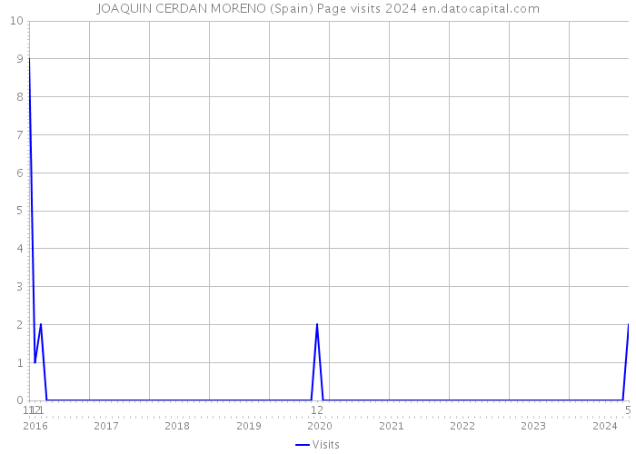 JOAQUIN CERDAN MORENO (Spain) Page visits 2024 