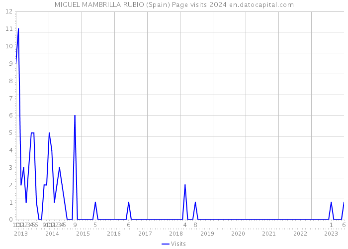 MIGUEL MAMBRILLA RUBIO (Spain) Page visits 2024 