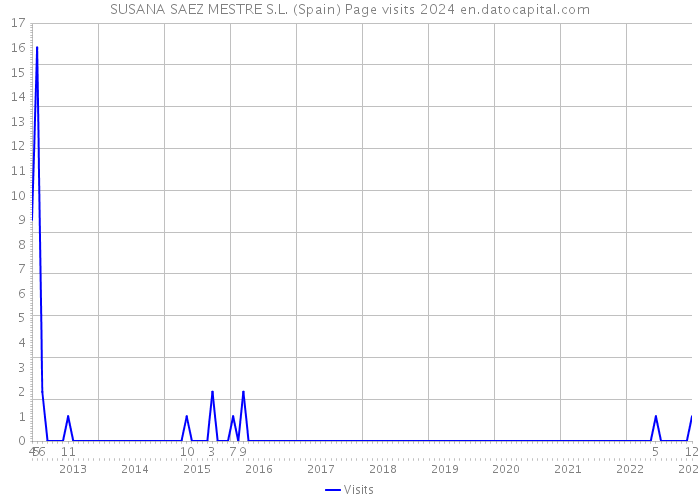 SUSANA SAEZ MESTRE S.L. (Spain) Page visits 2024 