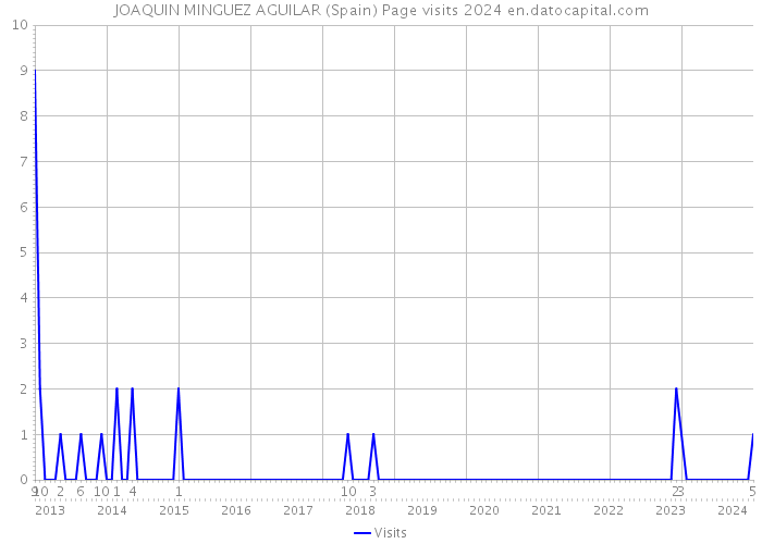 JOAQUIN MINGUEZ AGUILAR (Spain) Page visits 2024 