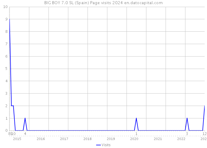 BIG BOY 7.0 SL (Spain) Page visits 2024 