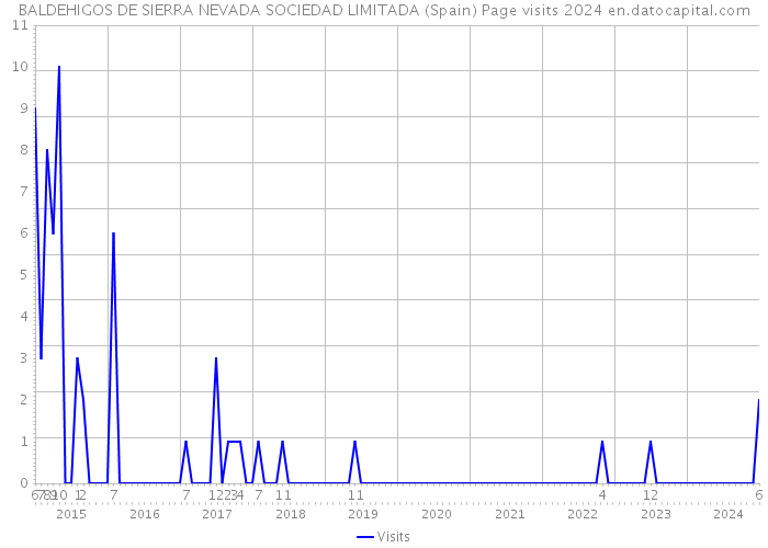 BALDEHIGOS DE SIERRA NEVADA SOCIEDAD LIMITADA (Spain) Page visits 2024 