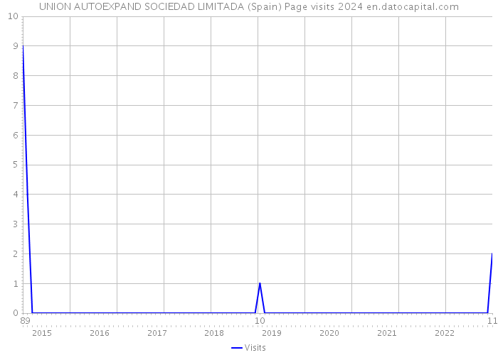 UNION AUTOEXPAND SOCIEDAD LIMITADA (Spain) Page visits 2024 
