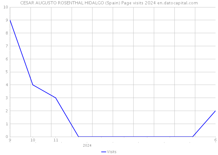 CESAR AUGUSTO ROSENTHAL HIDALGO (Spain) Page visits 2024 