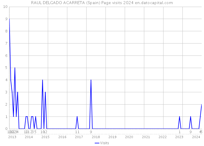 RAUL DELGADO ACARRETA (Spain) Page visits 2024 