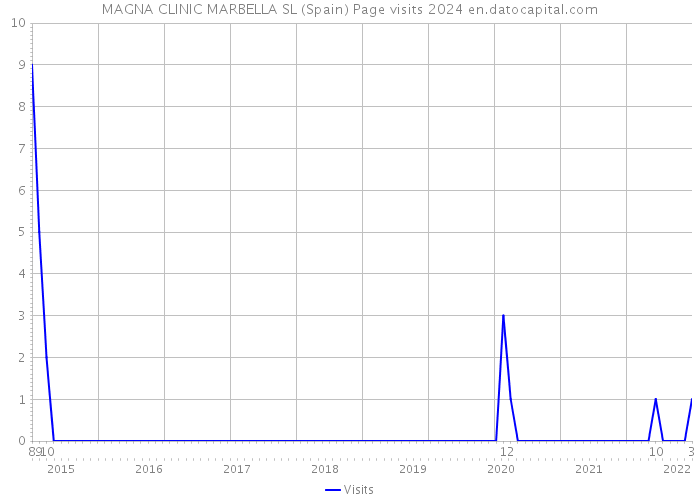 MAGNA CLINIC MARBELLA SL (Spain) Page visits 2024 