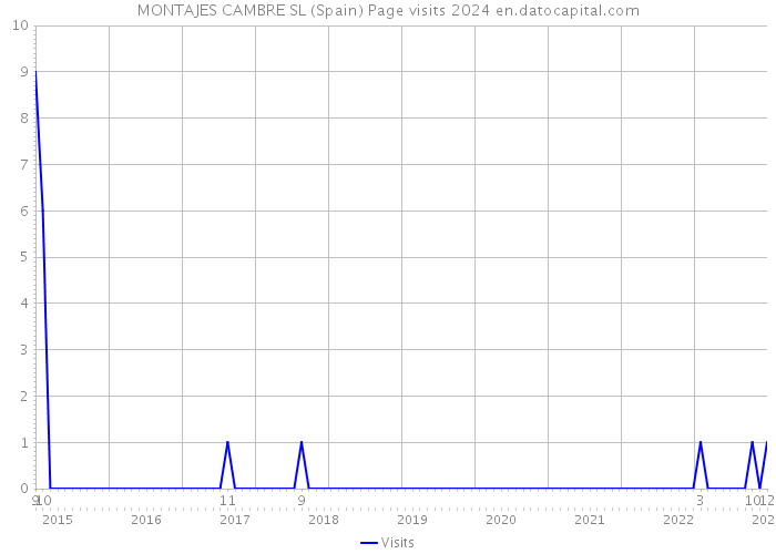 MONTAJES CAMBRE SL (Spain) Page visits 2024 