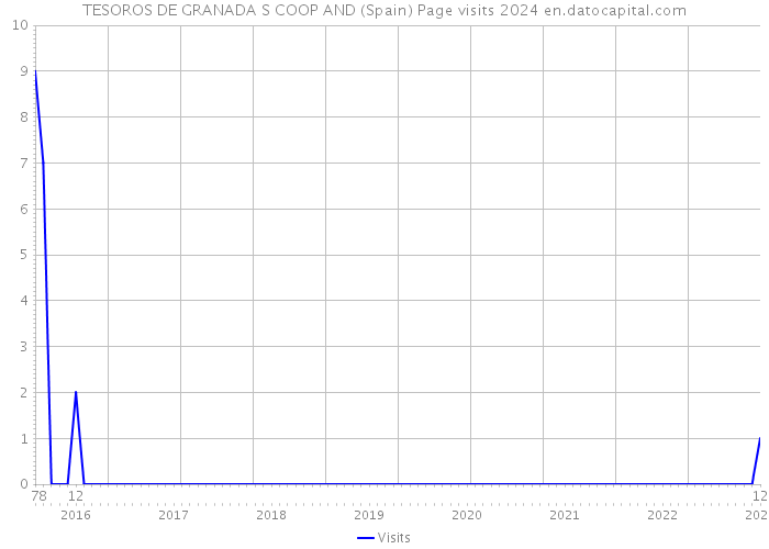 TESOROS DE GRANADA S COOP AND (Spain) Page visits 2024 