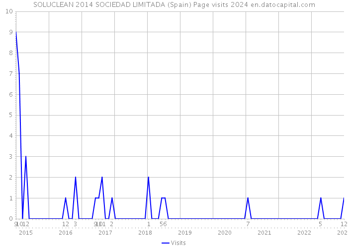 SOLUCLEAN 2014 SOCIEDAD LIMITADA (Spain) Page visits 2024 